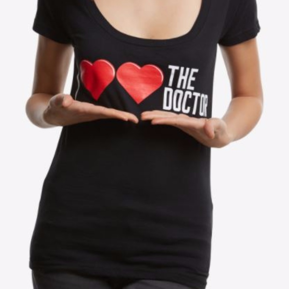 Doctor Who I Double Love The Doctor Womens Tee