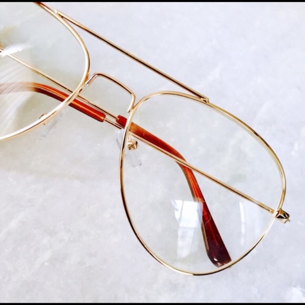Vintage Gold frame Aviator glasses