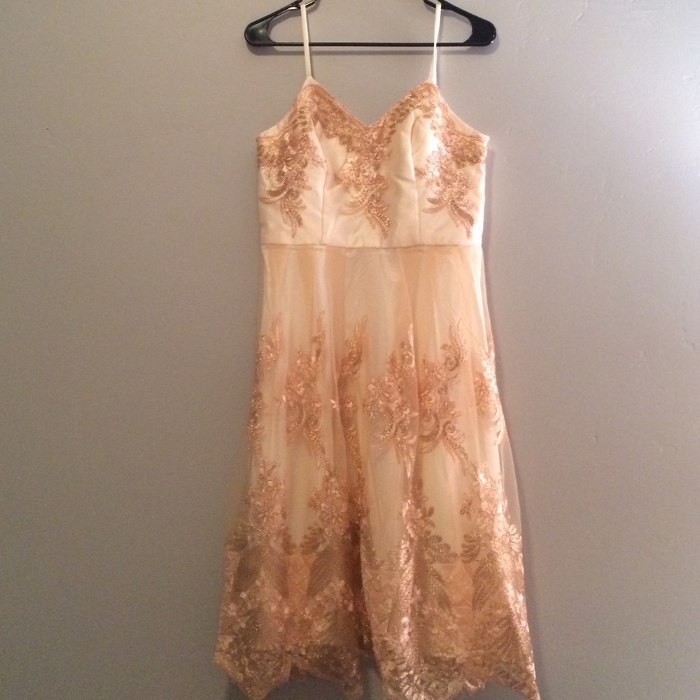 Rose gold Chi chi London dress
