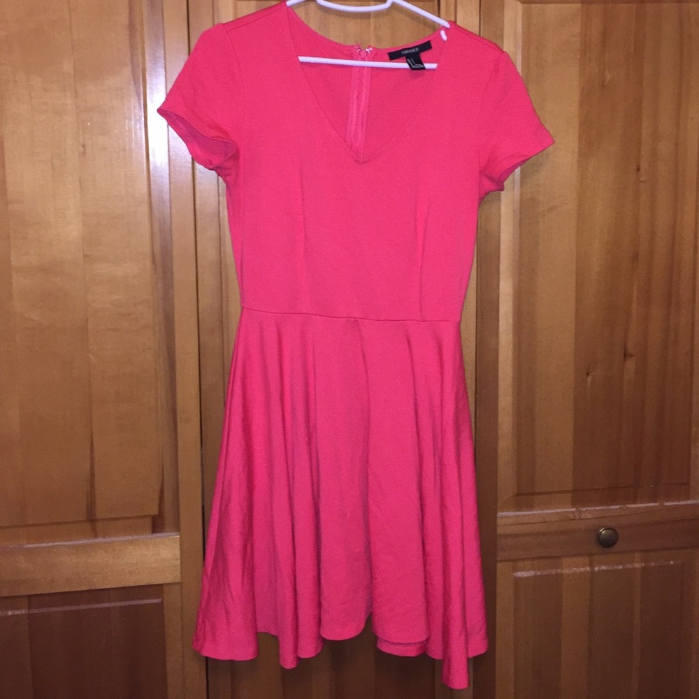 Coral skater dress!