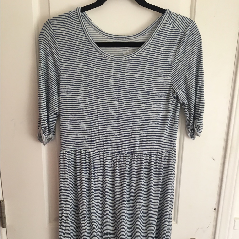 Stripped jersey dress