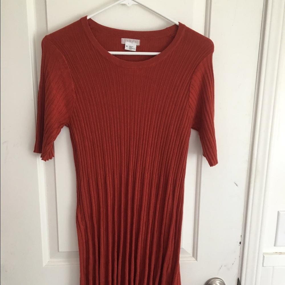 Rust colored Urban outfitters light sweater dress