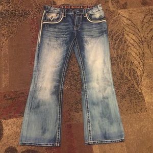 34/32 Rock Revival blue jeans.