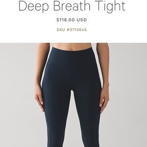 LULULEMON DEEP BREATH TIGHT