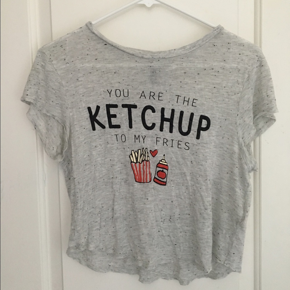 H&M  graphic crop top