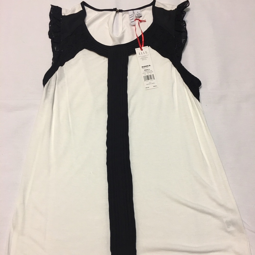 Black & white blouse