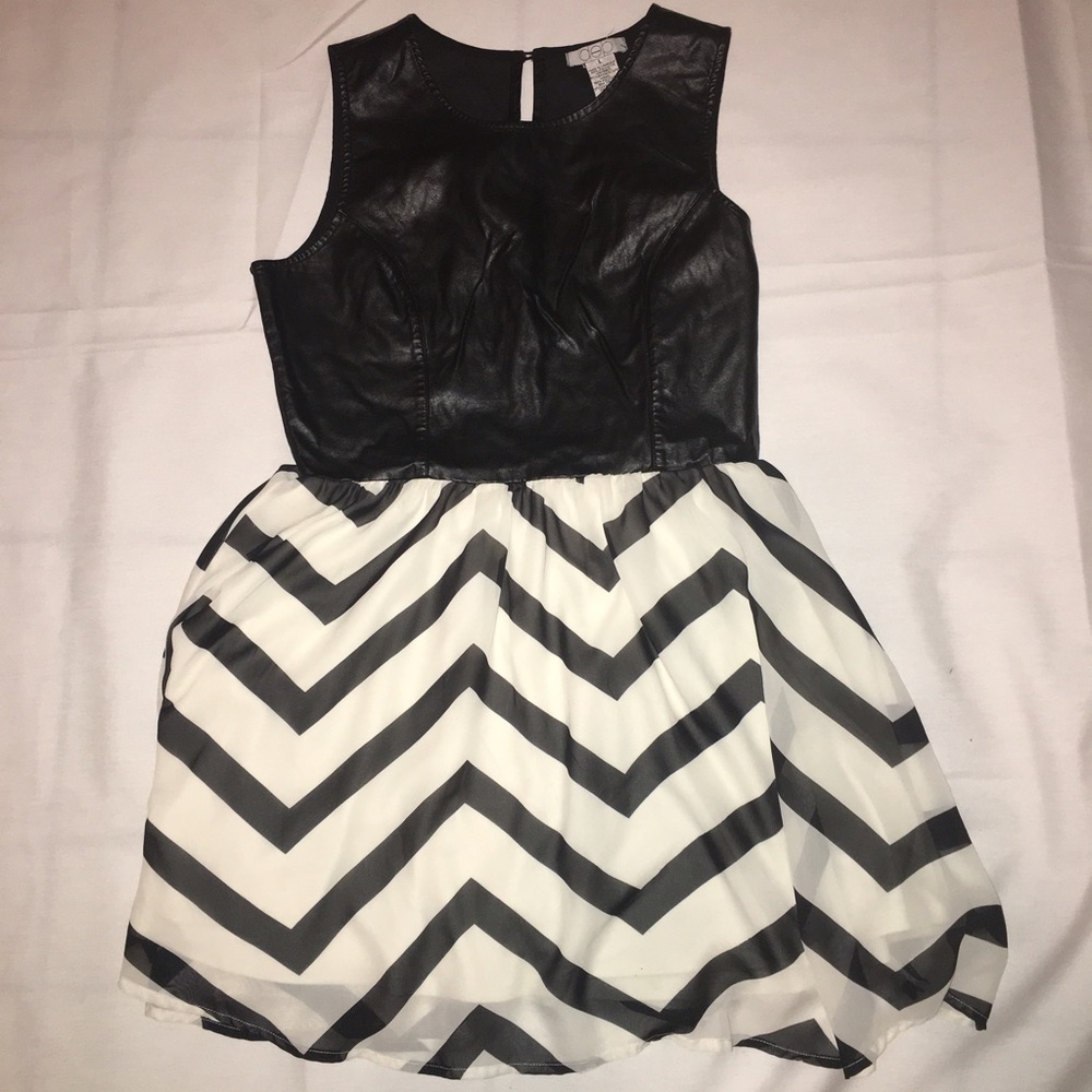 Faux Leather top dress