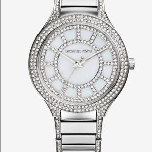 Michael Kors. Kerry Pavé Silver Watch - SILVER
