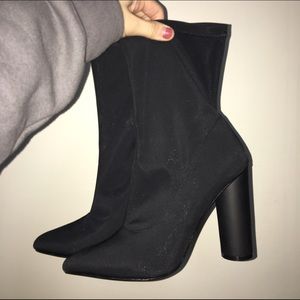 Black Lycra Booties