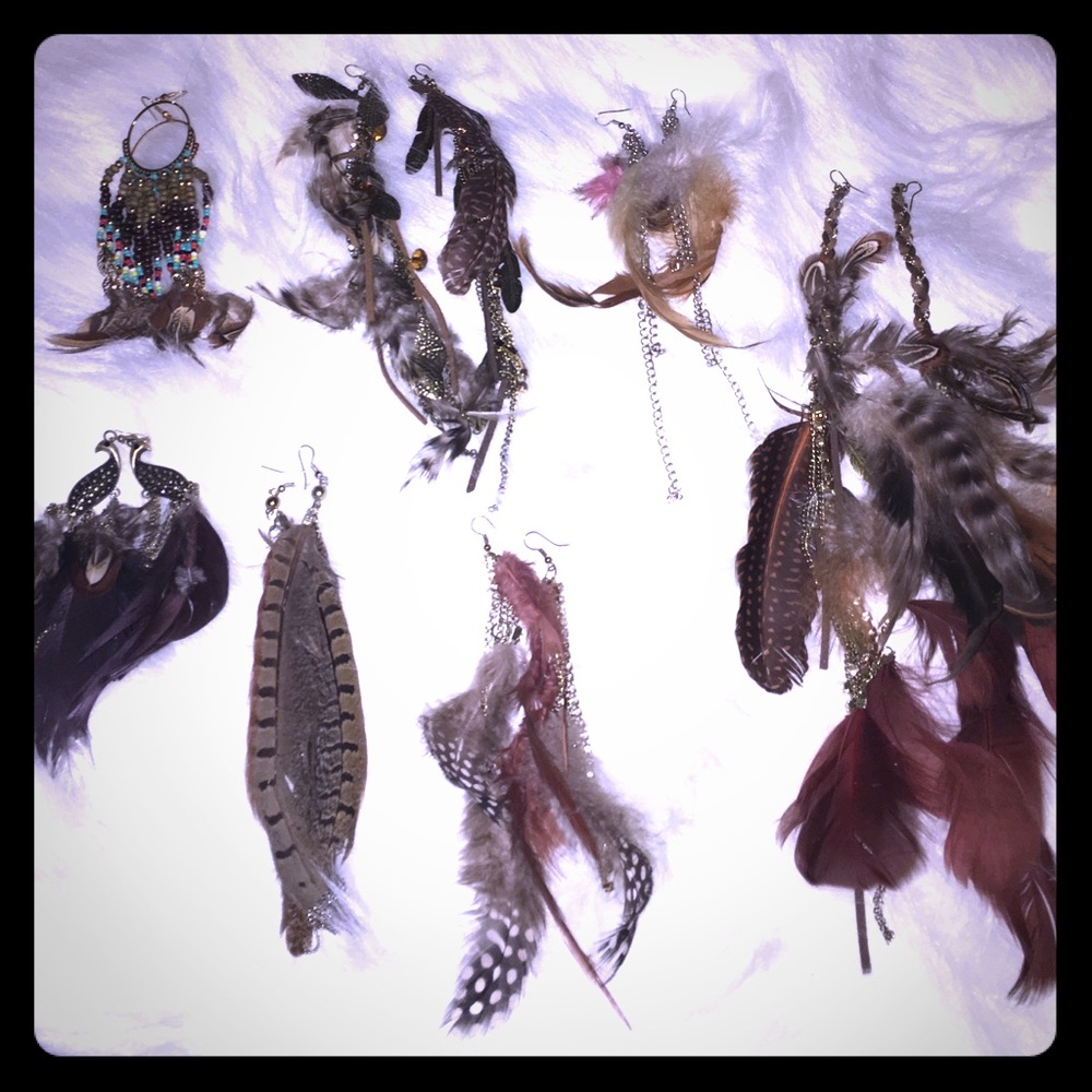 ✨✨Feather earrings bundle🍀🍀