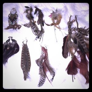 ✨✨Feather earrings bundle🍀🍀