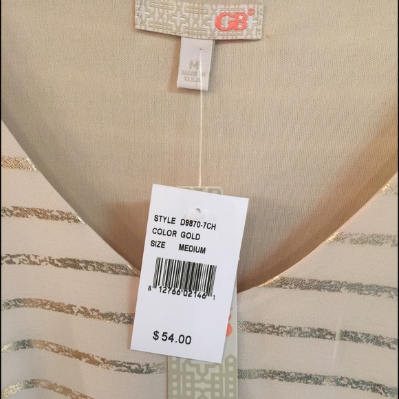 GB Gold-Striped Dress - Picture 2 of 2