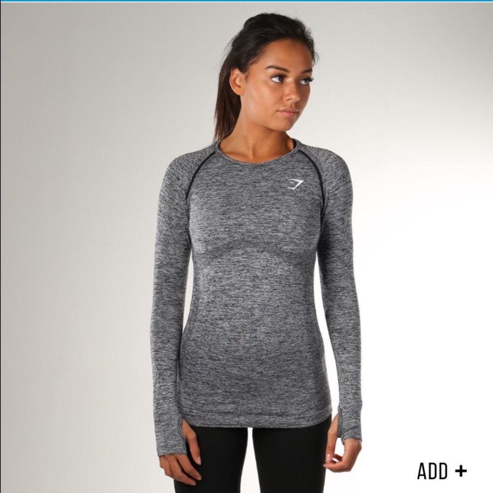 2 Gymshark seamless long sleeve tops. Size small