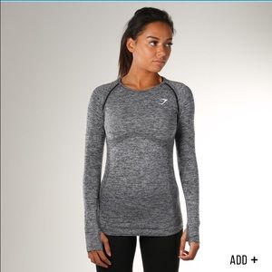 2 Gymshark seamless long sleeve tops. Size small