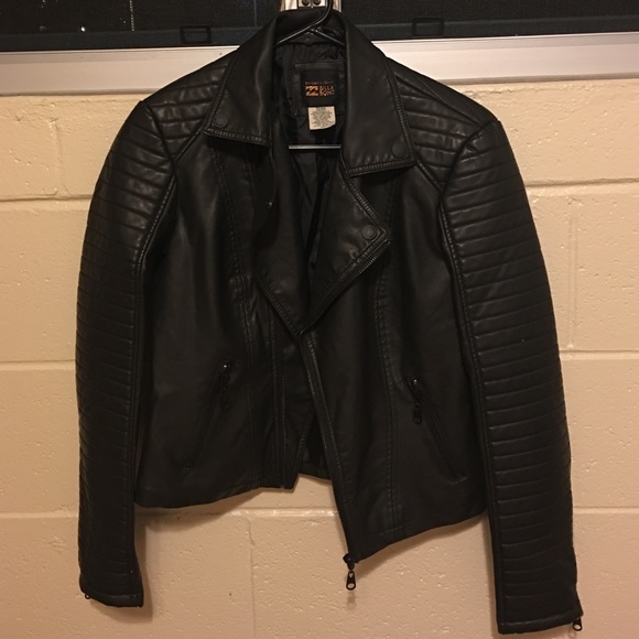 billabong leather jacket