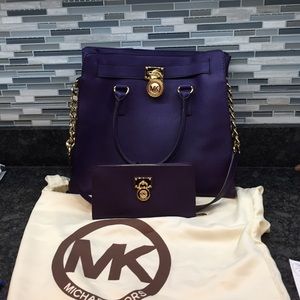 Michael Kors large Hamilton with matching wallet
