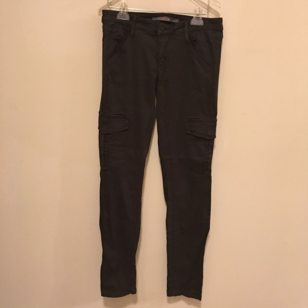 Joe's Jeans Stretchy Skinny Cargos- Dark Gray