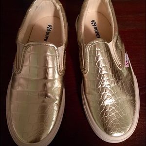 Superga gold sneakers
