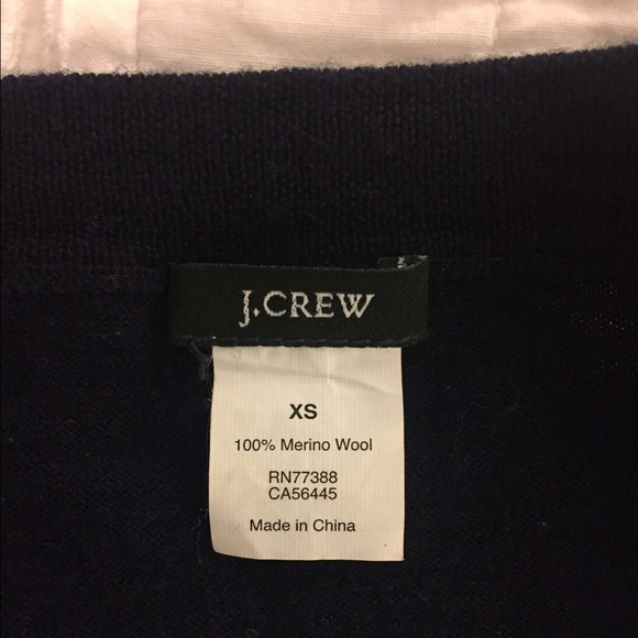 J. Crew Merino Wool Tippi Sweater Navy XS - Picture 4 of 4