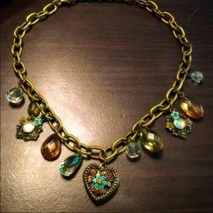 ❣Chain link charm ❣ heart locket necklace ❣