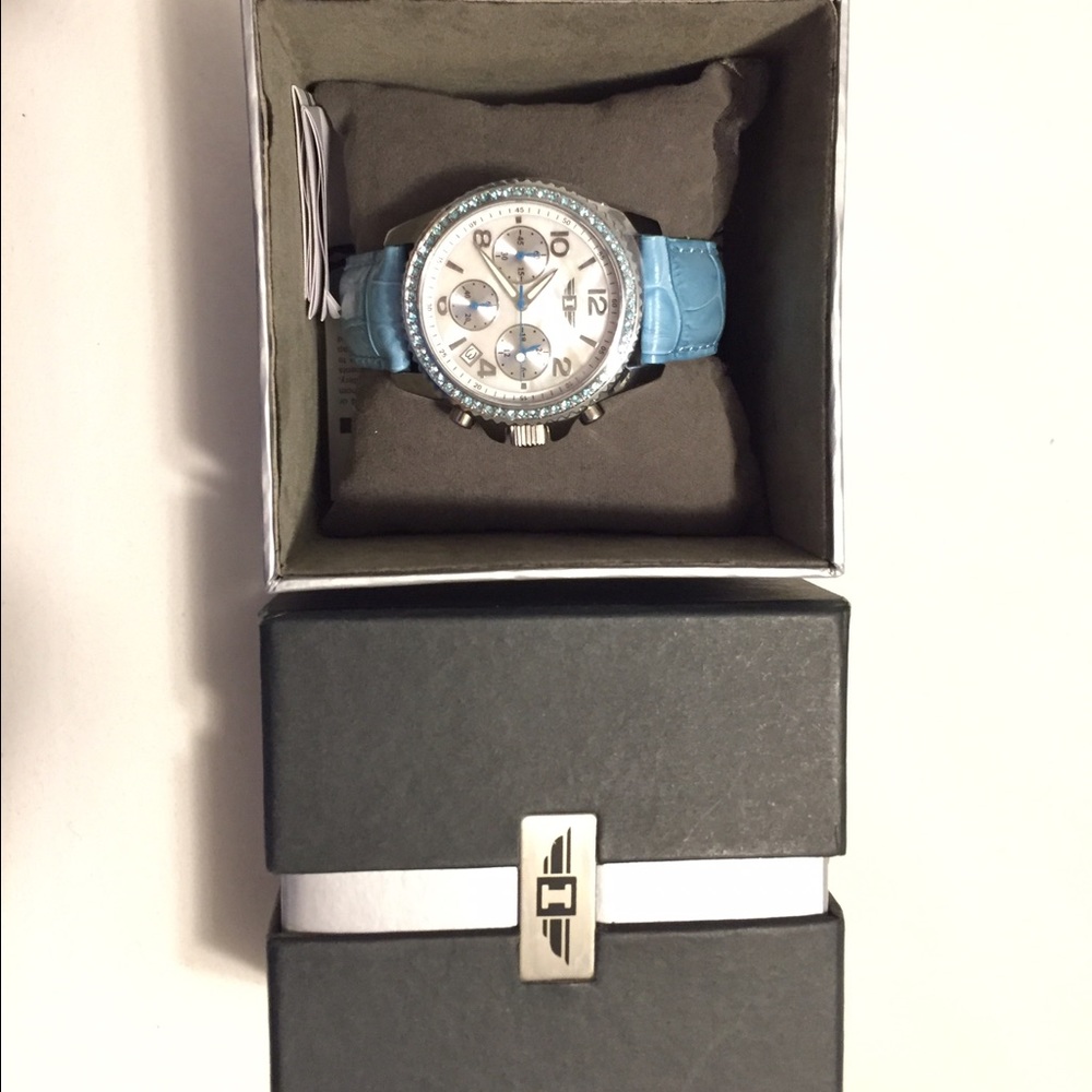 Baby blue invicta watch
