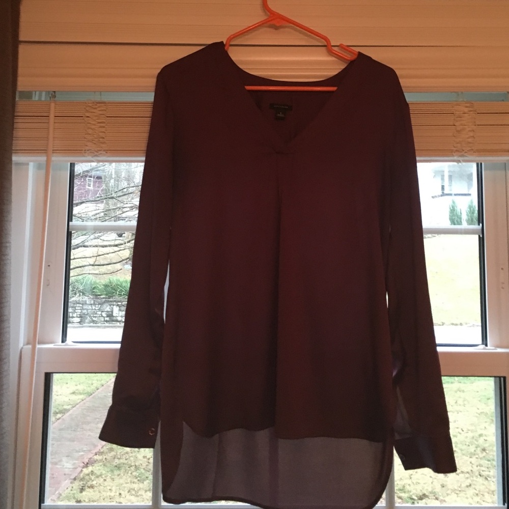 Ann Taylor eggplant shirt