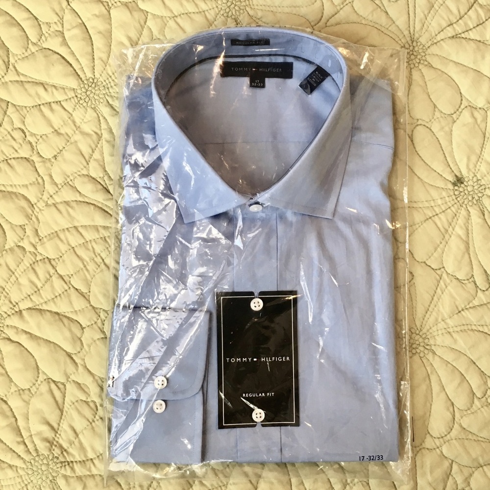 Men's button up dress shirt by Hilfiger