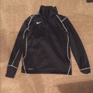 Nike black half zip women's size L