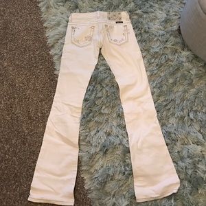White Miss me boot cut jeans