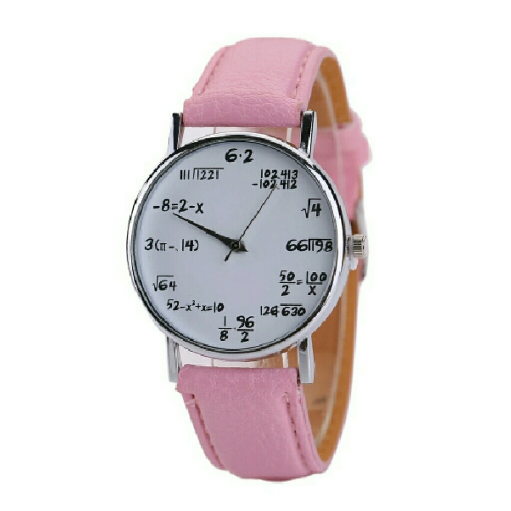 Leather Big Number Priting Watch Sport Quartz Wri - Picture 1 of 1