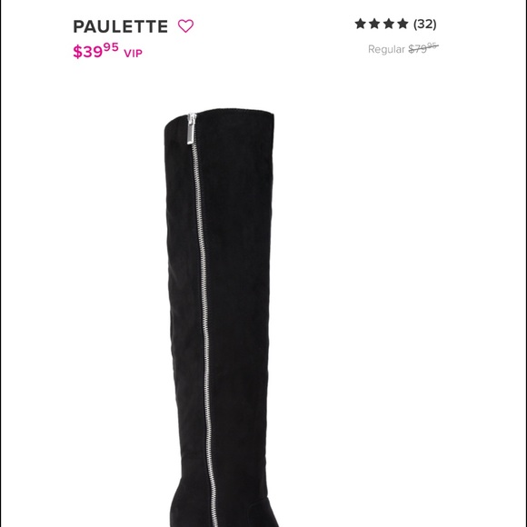 Paulette Black Boots. Size 7. - Picture 3 of 4