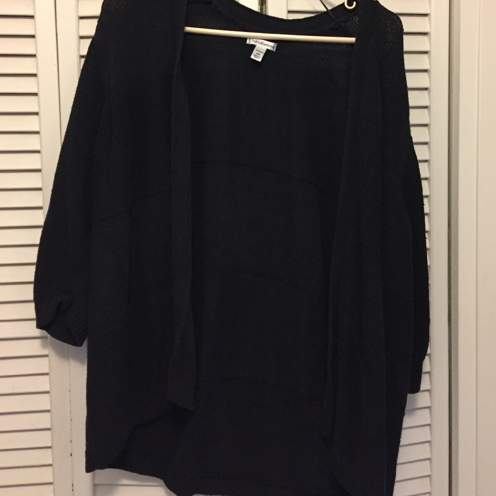2xl black cardigan