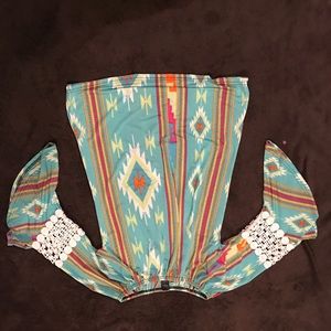 Pinwheel sleeve tunic
