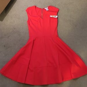 NWT Bar III red flare dress.