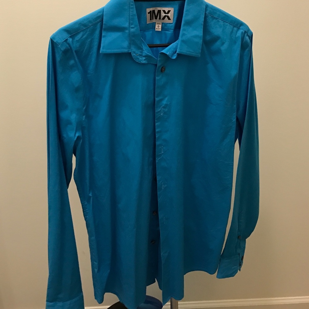 Express Fitted 1MX Dress Shir