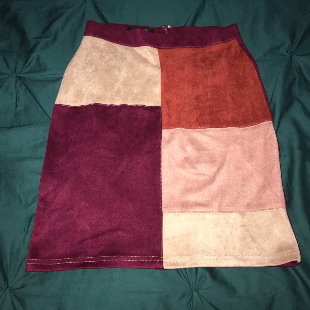 Missguided Faux suede skirt