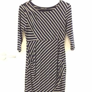 Patty Boutik Striped Maternity Dress, Size Small