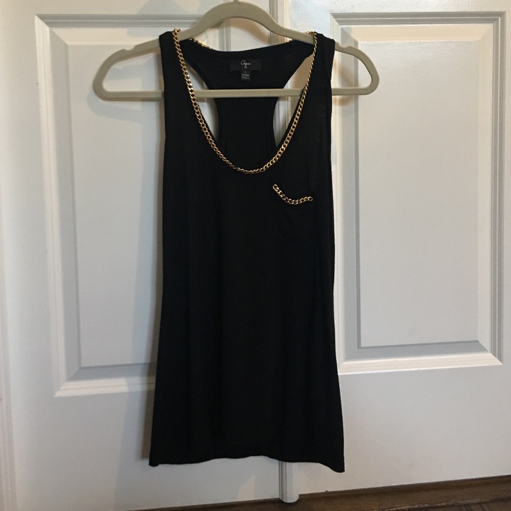Black racerback tank