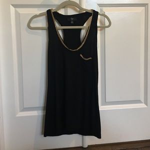 Black racerback tank