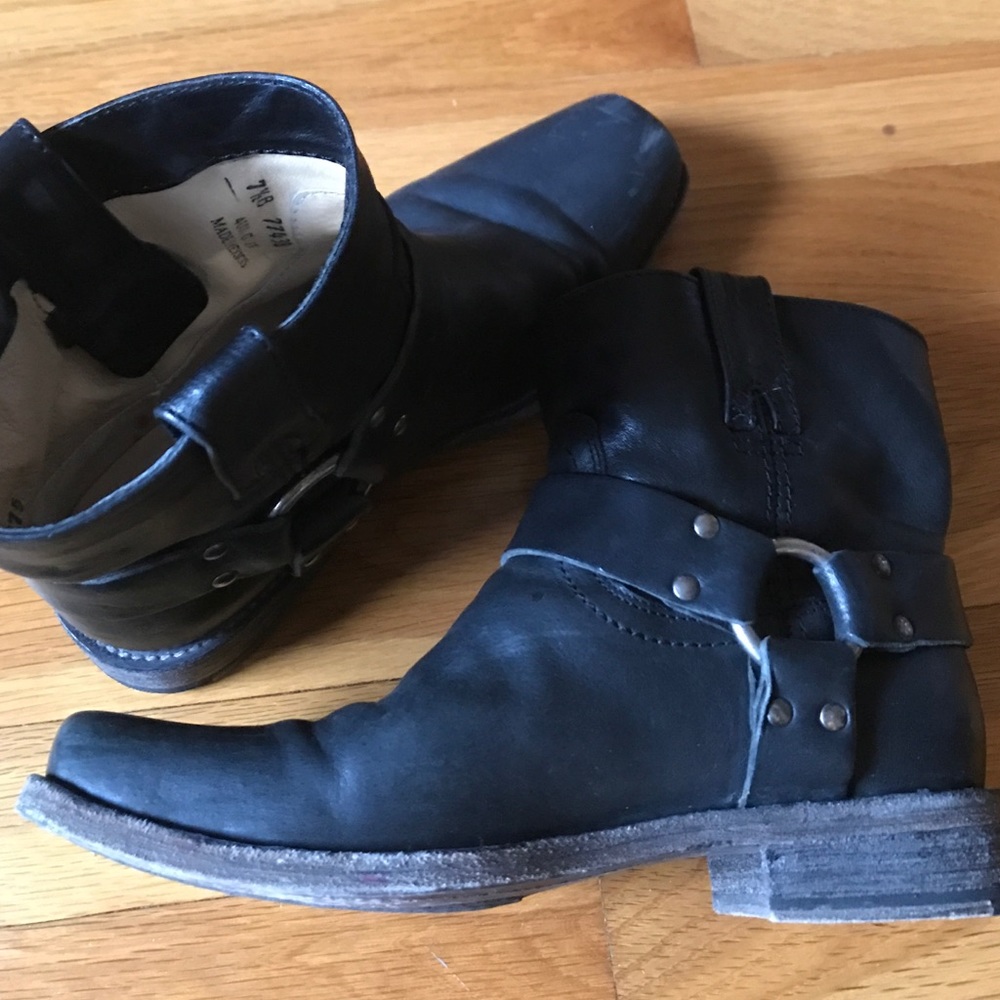 👢Frye "Smith harness boots" black👢