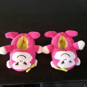 Toddler Girl Monkey Slippers
