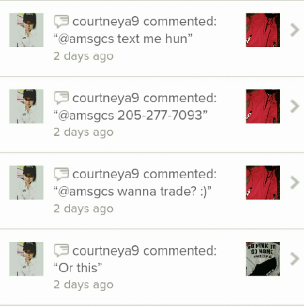 @courtneya9 SCAMMER DON'T TRADE HER - Picture 3 of 4