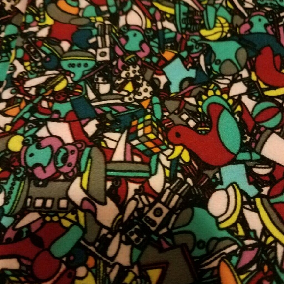 OS lularoe old school toy leggings - Picture 1 of 1