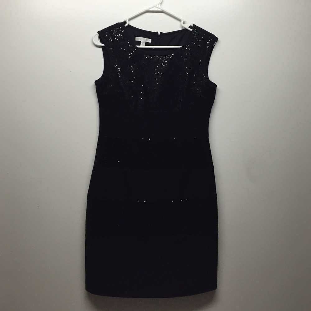 Black sequin dress
