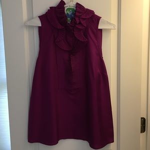 Fuchsia sleeveless top