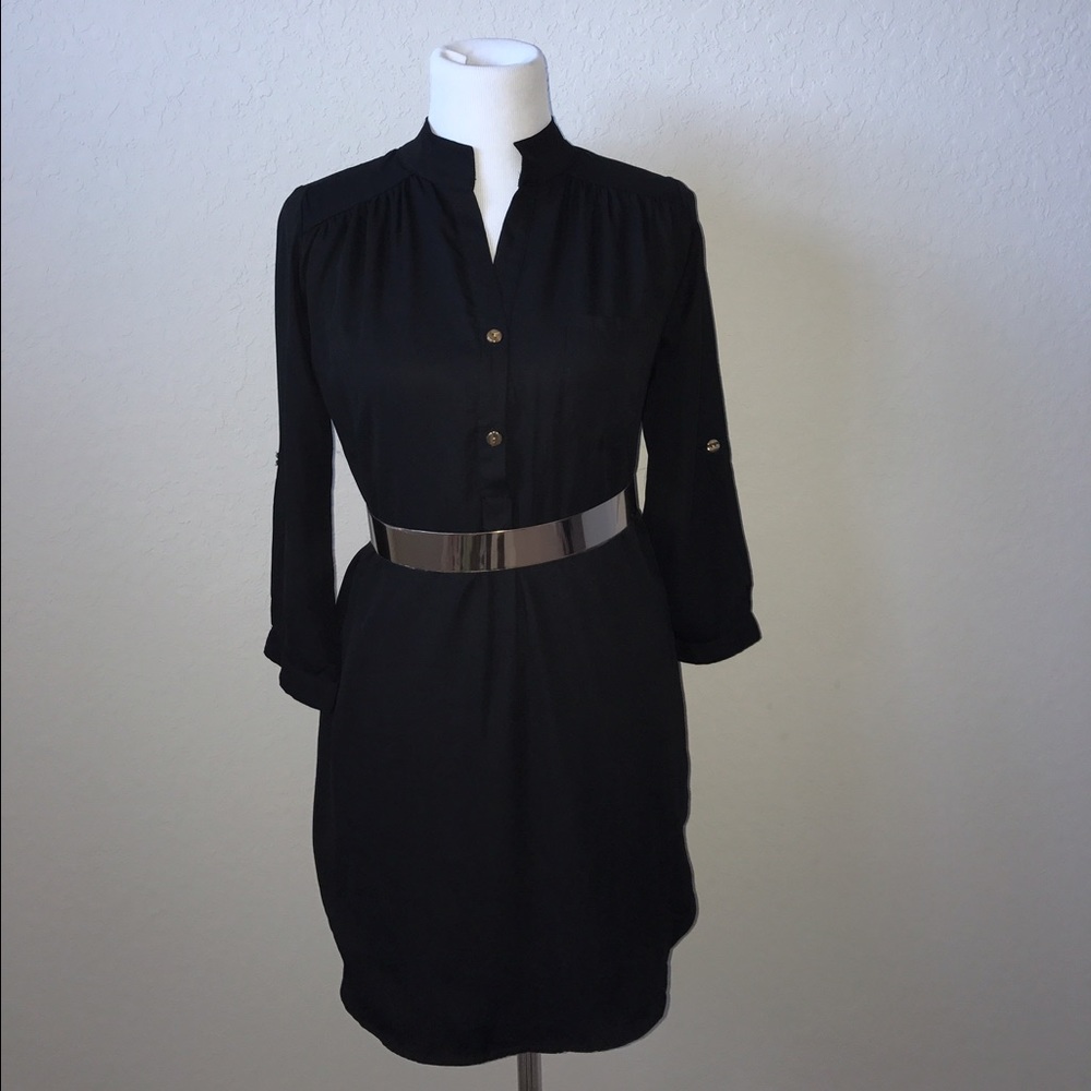 Black Shirt Dress