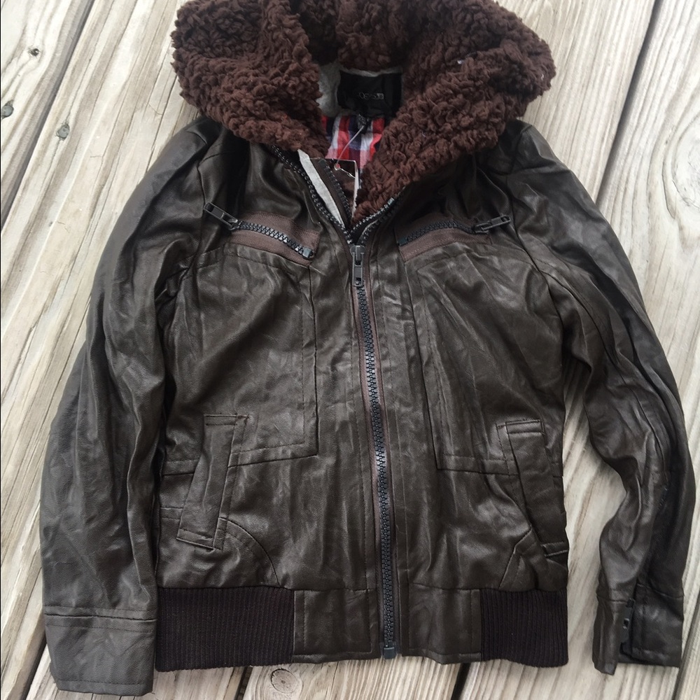 Joe's Jeans toddler lined faux leather jacket