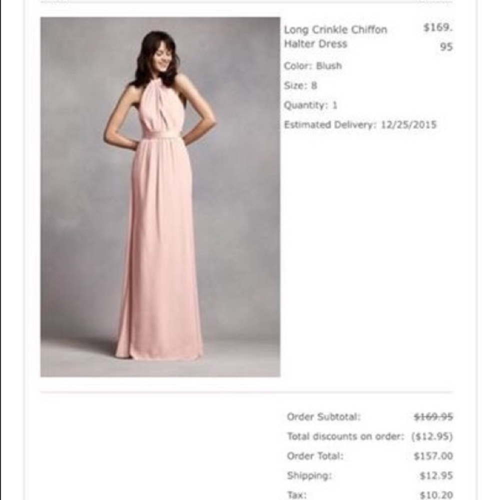 Vera Wang bridesmaids dress