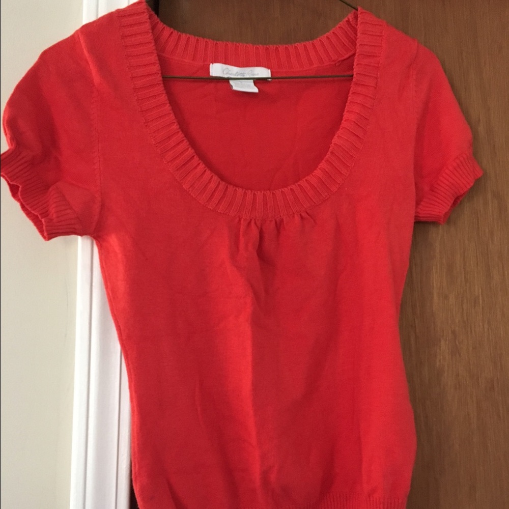 Charlotte Russe orange sweater!
