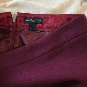 J Crew pencil skirt - maroon, deep purple